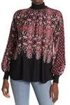 REISS MAISIE PATCHWORK LONG SLEEVE BLOUSE,5054832465037