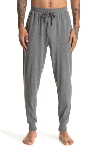 Unsimply Stitched Lightweight Joggers In Melange Light Grey
