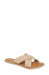 Coconuts By Matisse Pebble Slide Sandal In Natural Leather