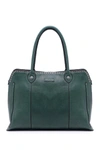 Old Trend Soul Stud Leather Satchel Bag In Kale