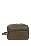 Bric's Luggage Nylon Shave Case In Olive
