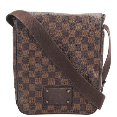 Pre-owned Louis Vuitton Brown Damier Ebene Canvas Brooklyn Pm Bag