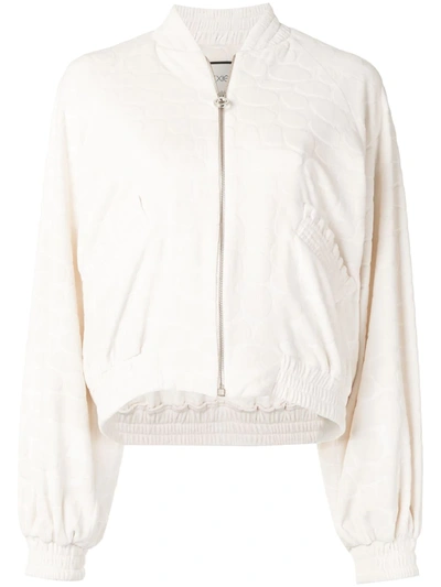 Alexis Perkins Bomber Jacket In White