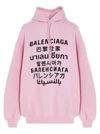 BALENCIAGA BALENCIAGA LANGUAGES PRINT HOODIE