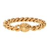 Versace Gold Medusa Chain Bracelet In Kot