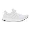 Adidas Originals White Ultraboost 5.0 Dna Running Sneakers In Halo Ivory/