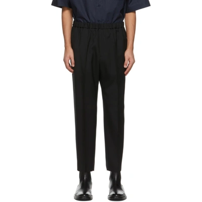 Jil Sander 黑色羊毛长裤 In 001 Black