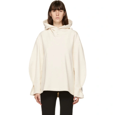 System Off-white Oversized Hoodie In Ivory