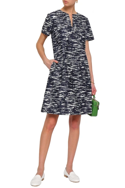 Tory Burch Dina Printed Woven Dress In Blue