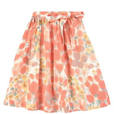 Tocoto Vintage Kids' Floral Midi Skirt Pink