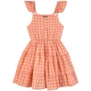 TOCOTO VINTAGE TOCOTO VINTAGE PINK CHEQUERED DRESS,S31721 004