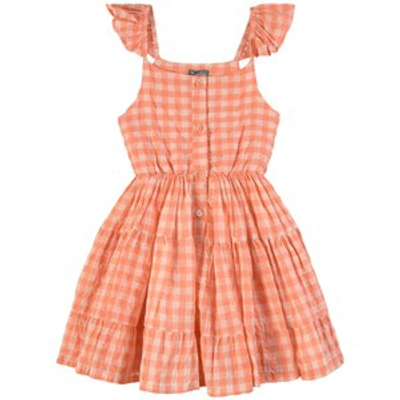 Tocoto Vintage Kids' Checkered Dress Pink