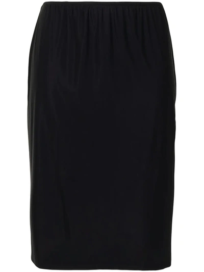 Jil Sander Stretch-fit Slip Skirt In Blue