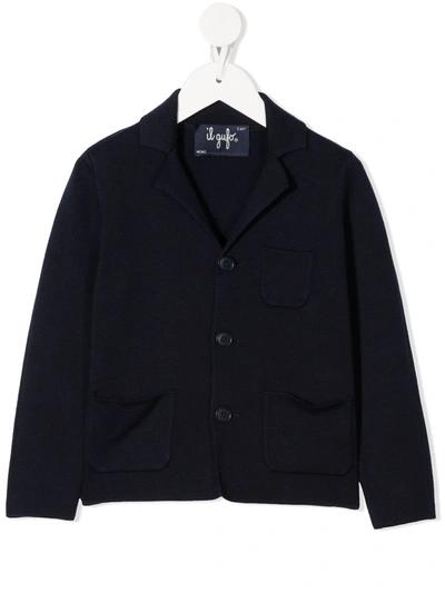 Il Gufo Babies' Notched-lapels Single-breasted Blazer In Blue