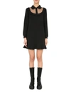 RED VALENTINO DOUBLE STRETCH CREPE DRESS
