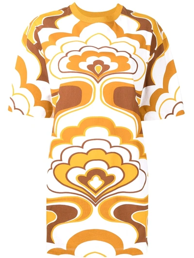 Alice Mccall Abstract Print Dress In Brown