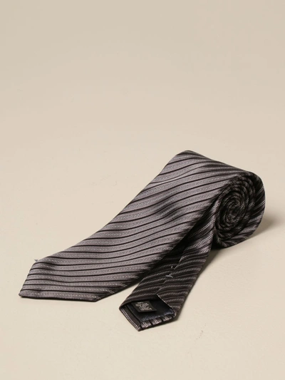 Ermenegildo Zegna Silk Tie In Grey