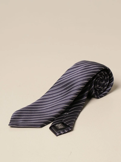 Ermenegildo Zegna Silk Tie In Blue