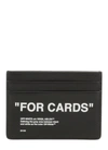 OFF-WHITE LEATHER CREDIT CARD HOLDER,11736645