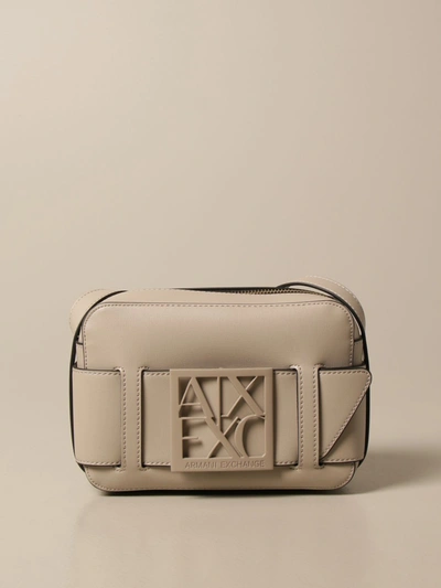 Armani Collezioni Armani Exchange Mini Bag Armani Exchange Shoulder Bag In Synthetic Leather In Beige