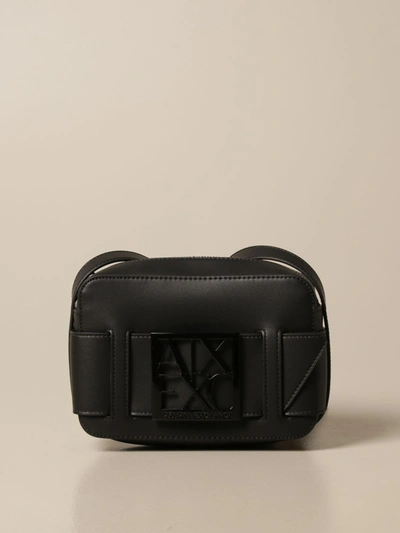 Armani Collezioni Armani Exchange Mini Bag Armani Exchange Shoulder Bag In Synthetic Leather In Black