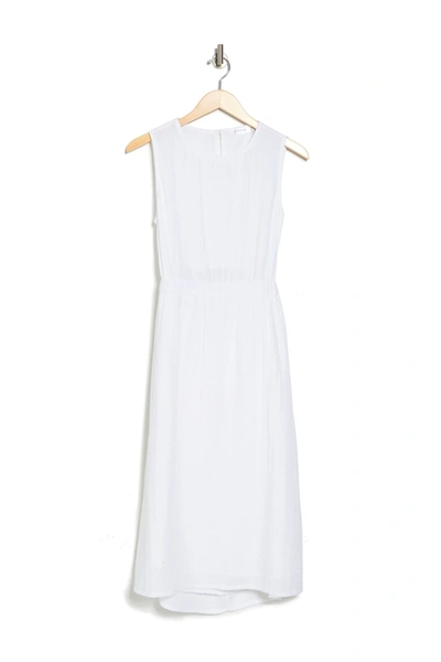 Rd Style Gauze Back Cutout Midi Dress In White