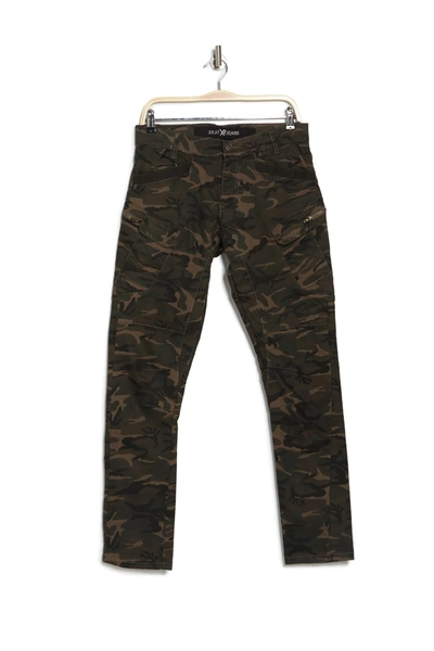 X-ray Slim Cargo Pants In Olive Camo