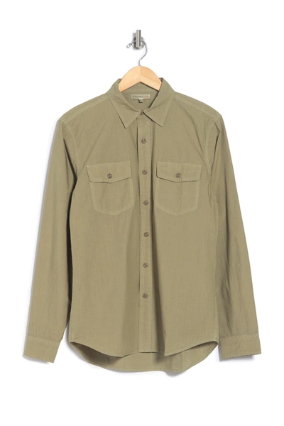 Alex Mill Button-up Field Shirt In Military Green