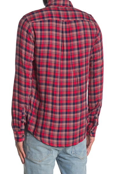 Scotch & Soda Plaid Flannel Button-down Shirt In 0219-combo C