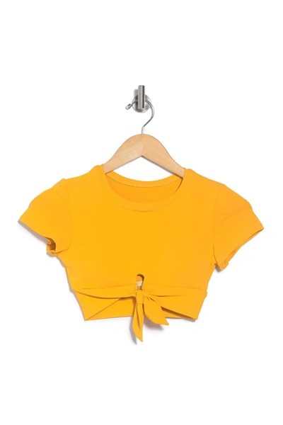 Robin Piccone Ava Tee Shirt Swim Top In Marigold