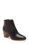 Madewell The Rosie Ankle Boot In Truck Black Leather