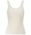 Co Ribbed-knit Cashmere Tank Top In Ivory