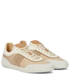 TOD'S LEATHER AND SUEDE SNEAKERS,P00539126