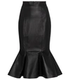 ALEXANDRE VAUTHIER LEATHER FISHTAIL MIDI SKIRT,P00540365