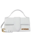 Jacquemus Leather Le Grand Bambino Shoulder Bag In White