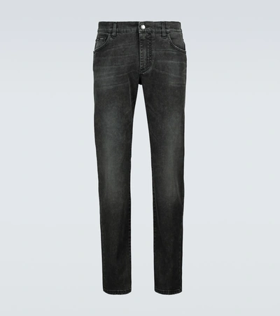 Dolce & Gabbana Slim-fit Jeans In Black