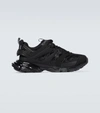 Balenciaga Man Black Track Clear Sole Sneakers In Black