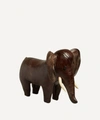 Omersa Small Leather Elephant In Brown
