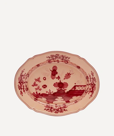 Richard Ginori Oriente Italiano Oval Platter In Pink