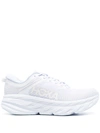 Hoka Bondi 7 Rubber-trimmed Mesh Sneakers In White