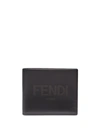 FENDI EMBOSSED LOGO BI-FOLD WALLET