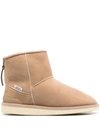 Suicoke Shearling-lined Snow Boots In Beige