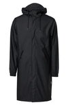 Rains Waterproof Hooded Quilted Jacket In Black