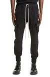 Rick Owens Black Mastodon Cargo Pants