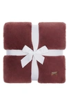Ugg Euphoria Faux Fur Throw In Dusty Rose