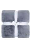 Ugg Euphoria Faux Fur Throw In Indigo