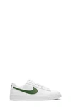 Nike Kids' Blazer Low Sneaker In White/ Forest Green