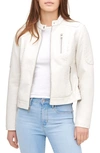Levi's Plus Size Faux Leather Motocross Racer Jacket In Oyster