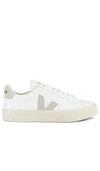 Veja Campo Trainers In Extra White & Natural Suede