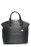 BRAHMIN LARGE DUXBURY CROC EMBOSSED LEATHER SATCHEL,K491708